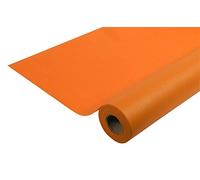 Pro Nappe - Réf R782545I - Nappe jetable en non tissé spunbond - Rouleau de 25 M de long X 1,20 M de large - Couleur Orange- Matière indéchirable, déperlante et essuyable