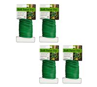 Pro-Noke Lot de 4 attaches torsadées pour plantes grimpantes, souples et flexibles, 2,5 mm d'épaisseur et robustes pour soutenir et sécuriser les plantes, 10 m d'attaches torsadées réutilisables pour