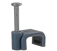 Pro Power CHF-9 mm GREY Lot de 100 clips pour câble double et terre Gris 1,5 mm