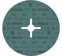 Bosch 1x Disque sur fibres PRO Steel R574 (pour Acier, Acier, Ø 180 mm, Grain 80, Professional Accessoire Grande meuleuse angulaire)