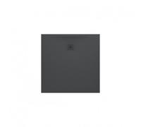 Laufen - Receveur douche Pro H2109500780001 80x80 cm extra-plat anthracite mat évac. excentrée