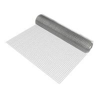 [pro.tec] 1x rouleau grillage métallique (mailles carrées)(1m x 25m)(galvanisé) grille soudée grillage volière grillage clôture