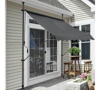 pro_tec Store Banne Manuel 400 x 120 x 200-300 cm - Gris