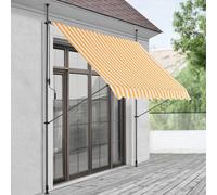 pro_tec Store banne Manuel - 400x200/300 cm Jaune/Blanc