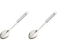 PRO-TOOLS & SOFT GRIP TOOLS KitchenCraft Professional - Cuillère de Cuisine en Acier Inoxydable, 35 cm (Lot de 2)