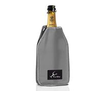 Pro Wine Rafraîchisseur Bouteille Vin & Champagne - Manchon Refroidisseur Thermique avec Gel - Refroidit en 5 min, Garde le Froid 2h - Élastique, Imperméable, Réutilisable, 75 ris)