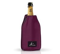 Pro Wine Rafraîchisseur Bouteille Vin & Champagne - Manchon Refroidisseur Thermique avec Gel - Refroidit en 5 min, Garde le Froid 2h - Élastique, Imperméable, Réutilisable, 75 ordeaux)
