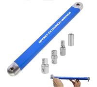 Pro Zero Offset Extension Wrench Set Pro Zero Offset ouille universelle Outils de réparation en acier inoxydable Clé à molette rotative avec adaptateur 1/4" 3/8" 1/2"