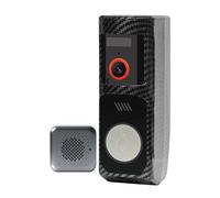 Proaustin Caméra de sonnette PTZ sans fil avec vision à 60 °, sonnette vidéo de sécurité WiFi 2,4 G avec carillon, alimentation par batterie, Full HD 2K et vision nocturne avec conversation