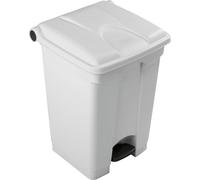 Probbax SO-1245-WHT - Poubelle Collecteur à Pédales Blanc 45L | Capacité 45 l, l x h x p 410 x 600 x 400 mm, blanc