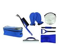 PROBUDGET 551594 Kit Hiver Voiture : Pelle et Balai à Neige, Raclette Antigivre, Gants, Bâche Pare-Brise