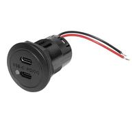 ProCar Power USB-C double prise PD/QC EV avec LED max. 2 x 30 watts Charge de