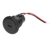 ProCar Power USB-C Prise encastrée PD/QC sans LED Max. 30 Watts Charge de Courant Max=3 A 12 ou 24 V/DC