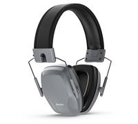 ProCase Casque Anti-Bruit Adulte, Protection Auditive SNR 29 dB, Réduction de Bruit, Confort Réglable, Pliable et Léger -Gris
