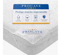 PROCAVE | protège-Matelas imperméable dans des Tailles différentes | alèse imperméable en Molleton | fabriqué en Allemagne | protège-Oreiller| 140x210 cm