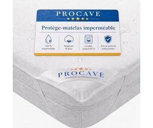 PROCAVE | protège-Matelas imperméable dans des Tailles différentes | alèse imperméable en Molleton | fabriqué en Allemagne | protège-Oreiller| 70x190 cm