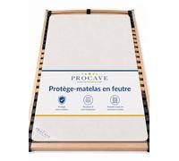 PROCAVE | protège-sommier à Lattes en Feutre de Haute qualité | protège-Matelas | protège-Matelas Respirant réalisé en Feutre aiguilleté | fabriqué en Allemagne | 130x190 cm