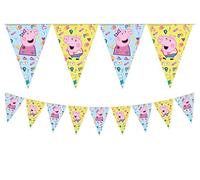 Procos 1 guirlande fanions Peppa pig multicolore taille unique