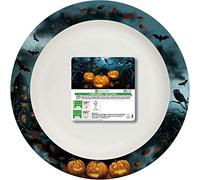 Procos 94304 Lot de 8 assiettes jetables en carton pour Halloween Diamètre 24 cm