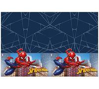 Procos 94645 Tablecloth Spiderman Crime Fighter 120 x 180 cm FSC Wipe Clean Birthday Theme Party, Multicoloured