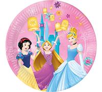 Procos - Assiettes en papier FSC Disney Princess Live Your Story (Ø23 cm), 8 pièces 22-24 cm, multicolore, 95039