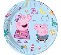 Procos FSC® Mix 93436 Lot de 8 assiettes jetables en papier pour anniversaire d'enfant Motif Peppa Pig 23 cm