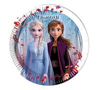 Procos FSC® Mix 93484 Lot de 8 assiettes jetables en papier pour anniversaire d'enfant Motif Frozen 2 Taille 20 cm