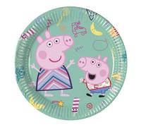 Procos FSC® Mix 93488 Lot de 8 assiettes jetables en papier pour anniversaire d'enfant Motif Peppa Pig 20 cm