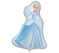 Procos - Grand ballon en aluminium Cendrillon Disney Princesse, ballon à gonfler à l'air ou à l'hélium, cadeau, décoration