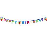 Procos- Guirlande Happy Birthday Balloons Fête Multicolore PR9724