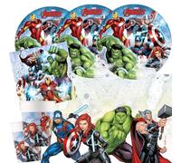 Procos Kit de fête Avengers Infinity Stones 37 pièces pour 8 enfants