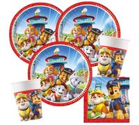 Procos Kit de fête Paw Patrol Rescue Heroes 36 pièces | Assiettes en carton, gobelets en carton, serviettes, pour 8 enfants
