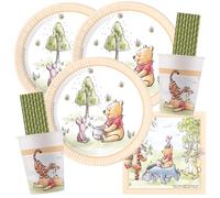 Procos Kit de fête Winnie l'ourson pour 16 enfants