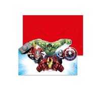 Procos Cartes d'invitation Avengers Infinity Stones – Lot de 6 avec enveloppes (Design Marvel)