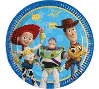 Procos Lot de 8 assiettes jetables en carton Toy Story - Taille 23 cm - Pour fête d'anniversaire d'enfant - FSC® Mix