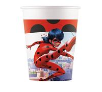 Procos Lot de 8 gobelets carton 25cl Miraculous Ladybug 20046