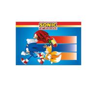 Procos Nappe en plastique Sonic 120 x 180 cm Bleu rectangulaire - Décoration anniversaire enfants