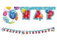 Procos PR88155 Guirlande Happy Birthday Sparkling Balloons Multicolore