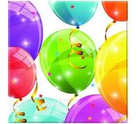 Procos serviettes ballons 33 x 33 cm 20 pièces multicolores Multicolore, Multicolore G