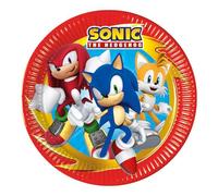 Procos Sonic The Hedgehog Lot de 8 assiettes 23 cm