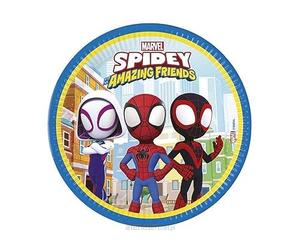 Procos Spidey and His Amazing Friends Lot de 8 assiettes de fête FSC