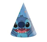 PROCOS Stitch Lot de 6 chapeaux de fête en papier FSC