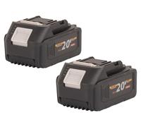 Procraft 2x 20/4 batterie 20 V 4,0 Ah / 4000 mAh Li-ion avec indicateur de charge