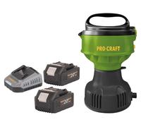 Procraft CPN22bb Pompe flottante sur batterie 20 V 3200 l/h + 2x batterie 4,0 Ah + chargeur
