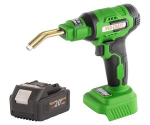 Procraft CS40-bb Soudeuse de plastique sans fil 20 V 600 °C 0,7 - 1,1 A + 1x batterie 4,0 Ah + mallette - sans chargeur
