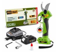 Procraft ES28Li bb batterie sécateur de jardin 20 V 25 mm + 1x batterie 2,0 Ah + chargeur
