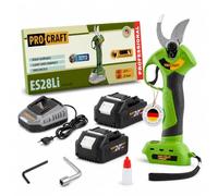 Procraft ES28Li bb Sécateur sans fil 20 V 25 mm + 2 batteries 4,0 Ah + chargeur
