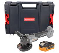 Procraft Industrial AG125Abb Meuleuse d'angle sans fil 20 V 125 mm Brushless + 1x batterie 4,0 Ah + boîte à outils RHINO - sans chargeur