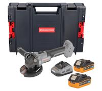 Procraft Industrial AG125Abb Meuleuse d'angle sans fil 20 V 125 mm Brushless + 2x batterie 4,0 Ah + chargeur + boîte à outils RHINO