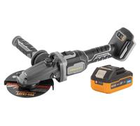 Procraft Industrial AG125Cbb Meuleuse d'angle sans fil à tête plate 20 V 125 mm Brushless + 1x batterie 4,0 Ah - sans chargeur